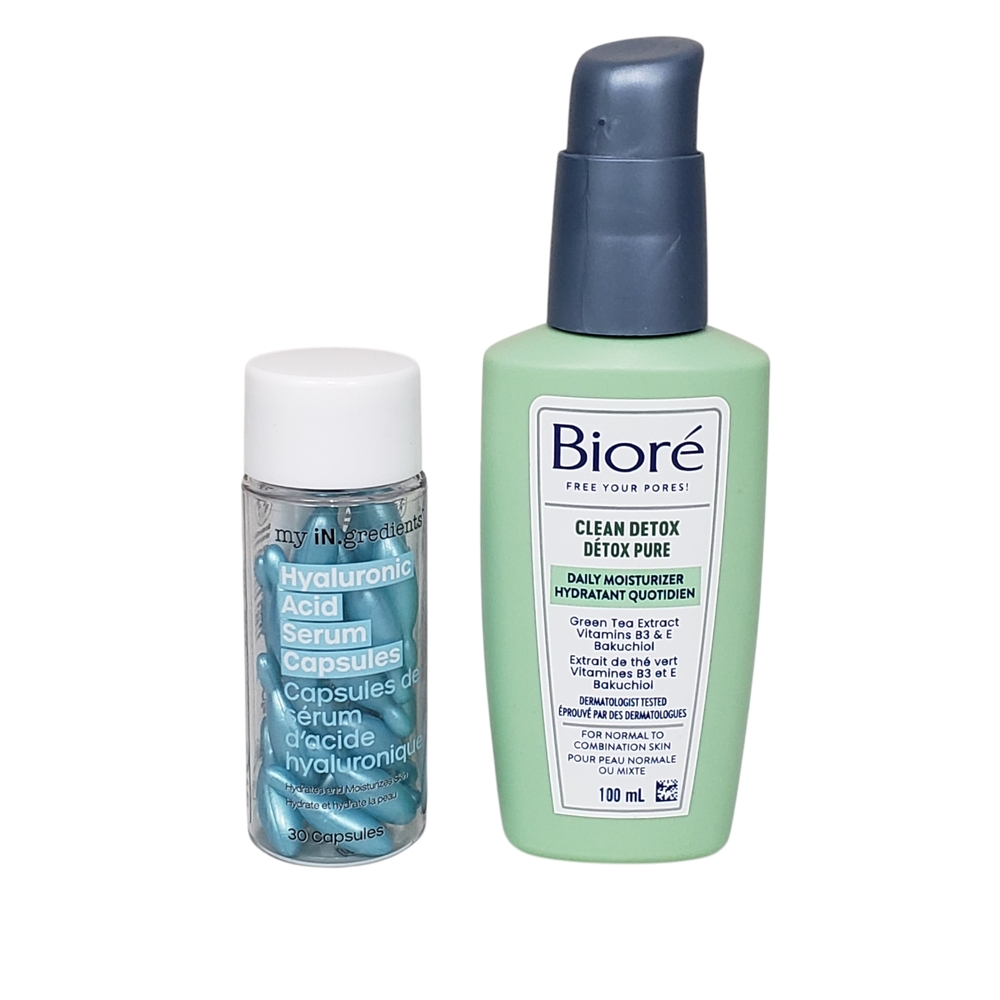 Skin Care Bundle - Moisturizer & Hyaluronic Acid Capsules